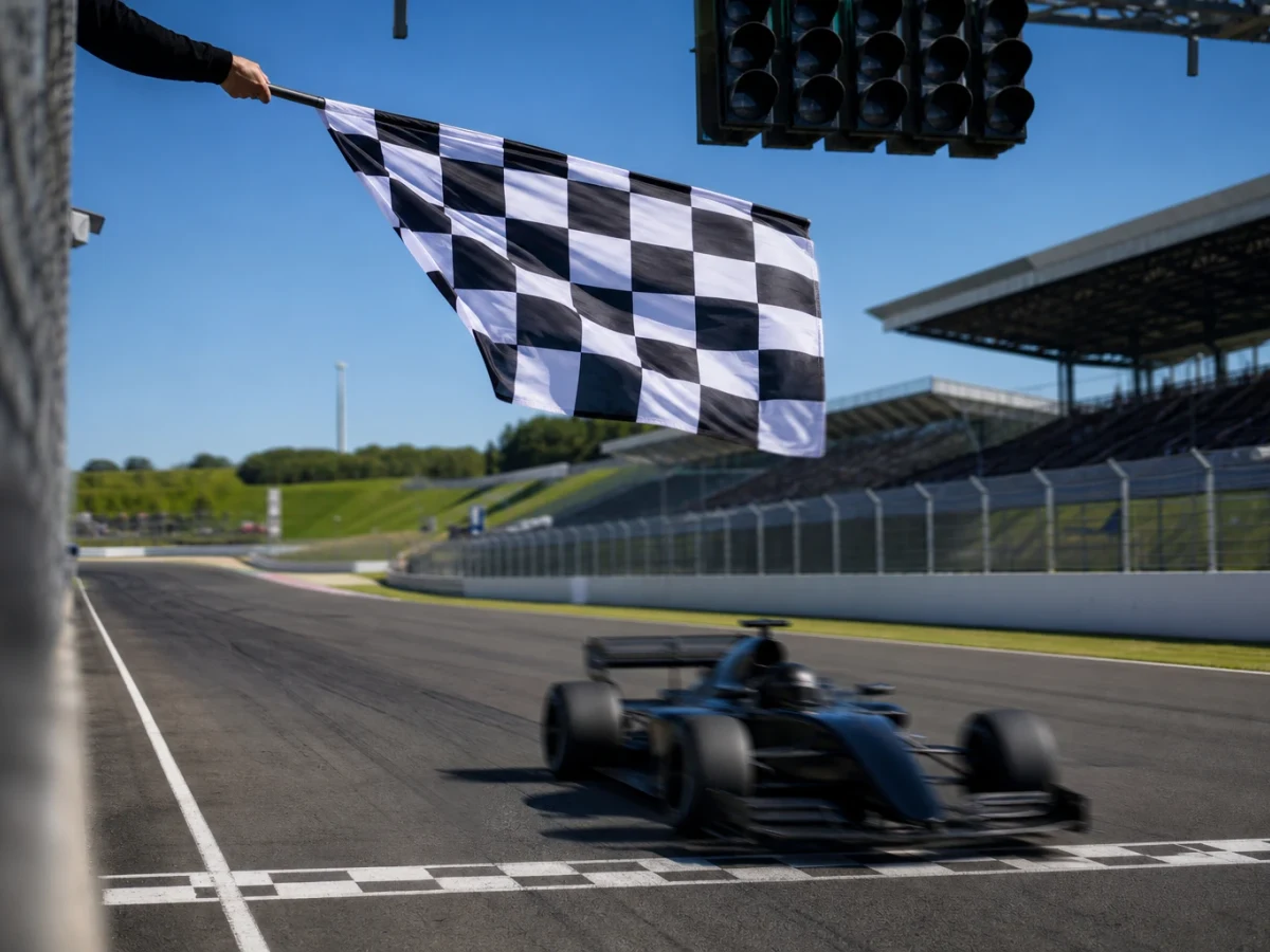 Formel 1-miljö som illustrerar poängsystemet