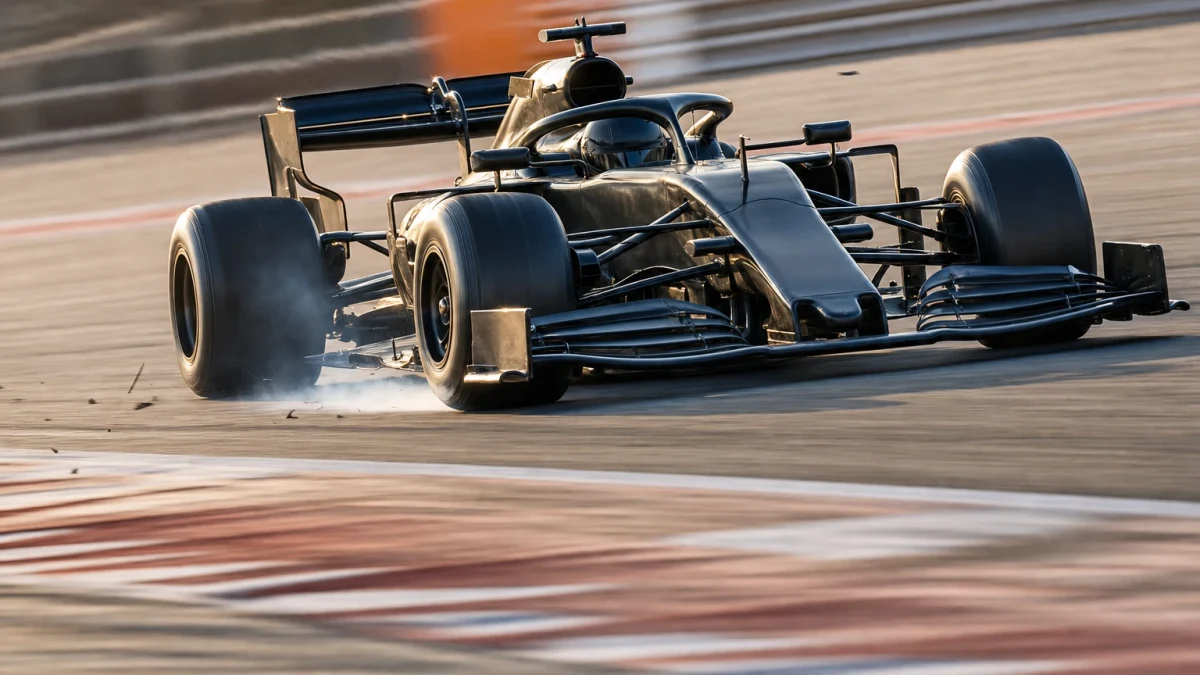 Motorsportmiljö som illustrerar f1 qualifying