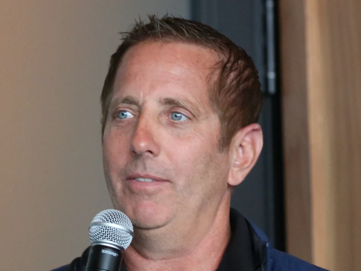Greg Biffle, amerikansk NASCAR-förare, på Örebro Race Day