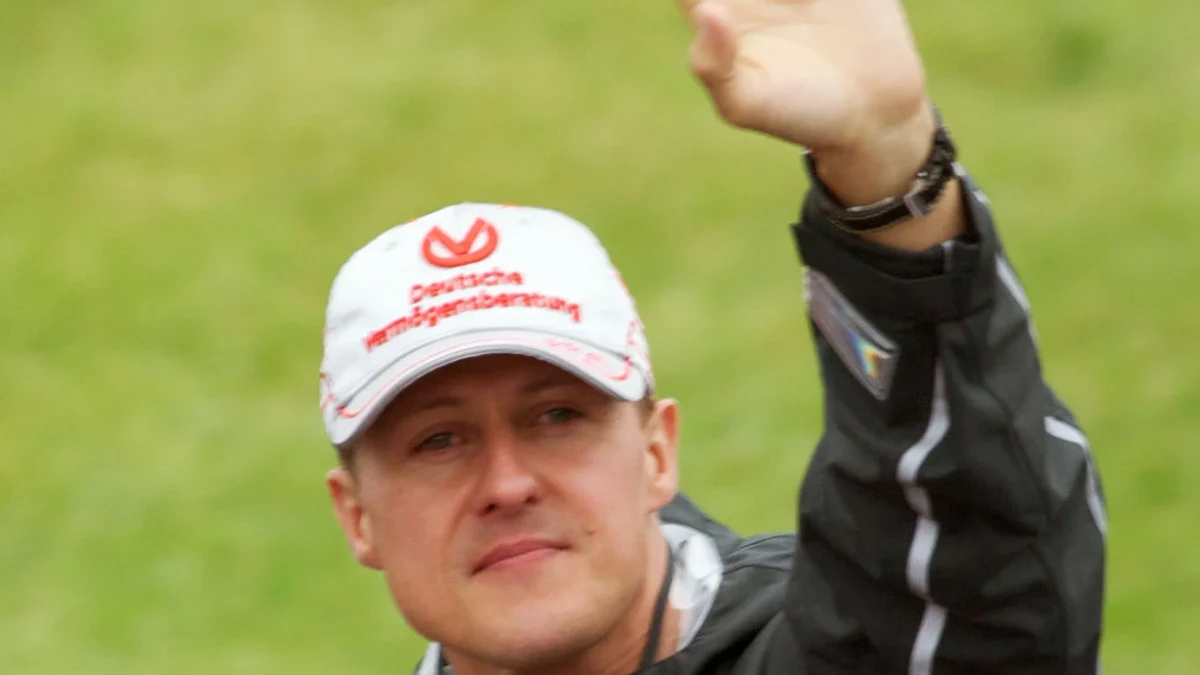 Michael Schumacher, sjufaldig F1-världsmästare, på Örebro Race Day