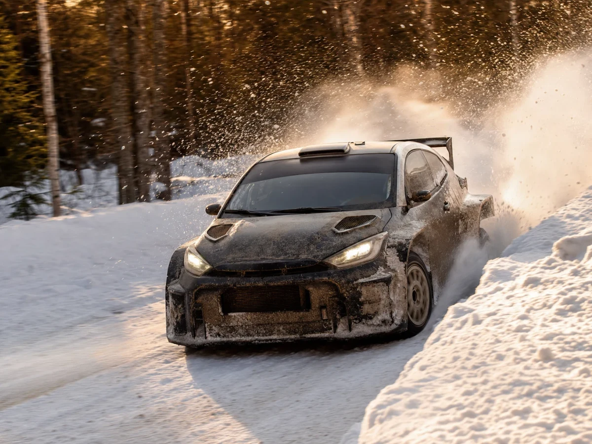 Motorsportmiljö som illustrerar rally sweden