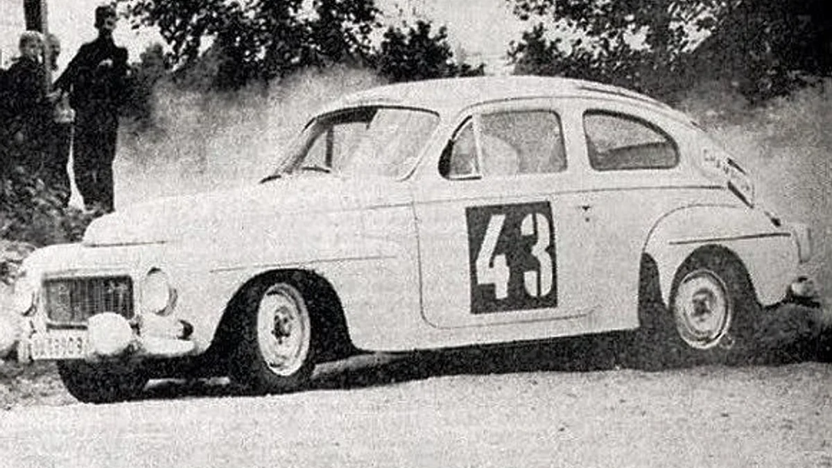 Tom Tranas Volvo PV544 i Rally Finland 1963